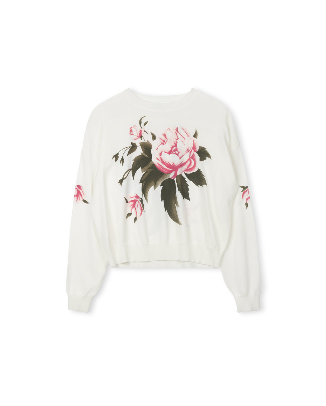 Painted Floral Sweater