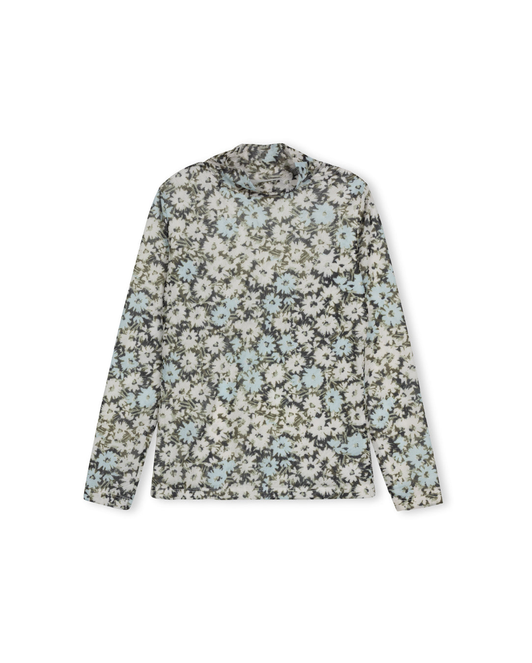 Nellie Floral Mesh Turtleneck C-22523