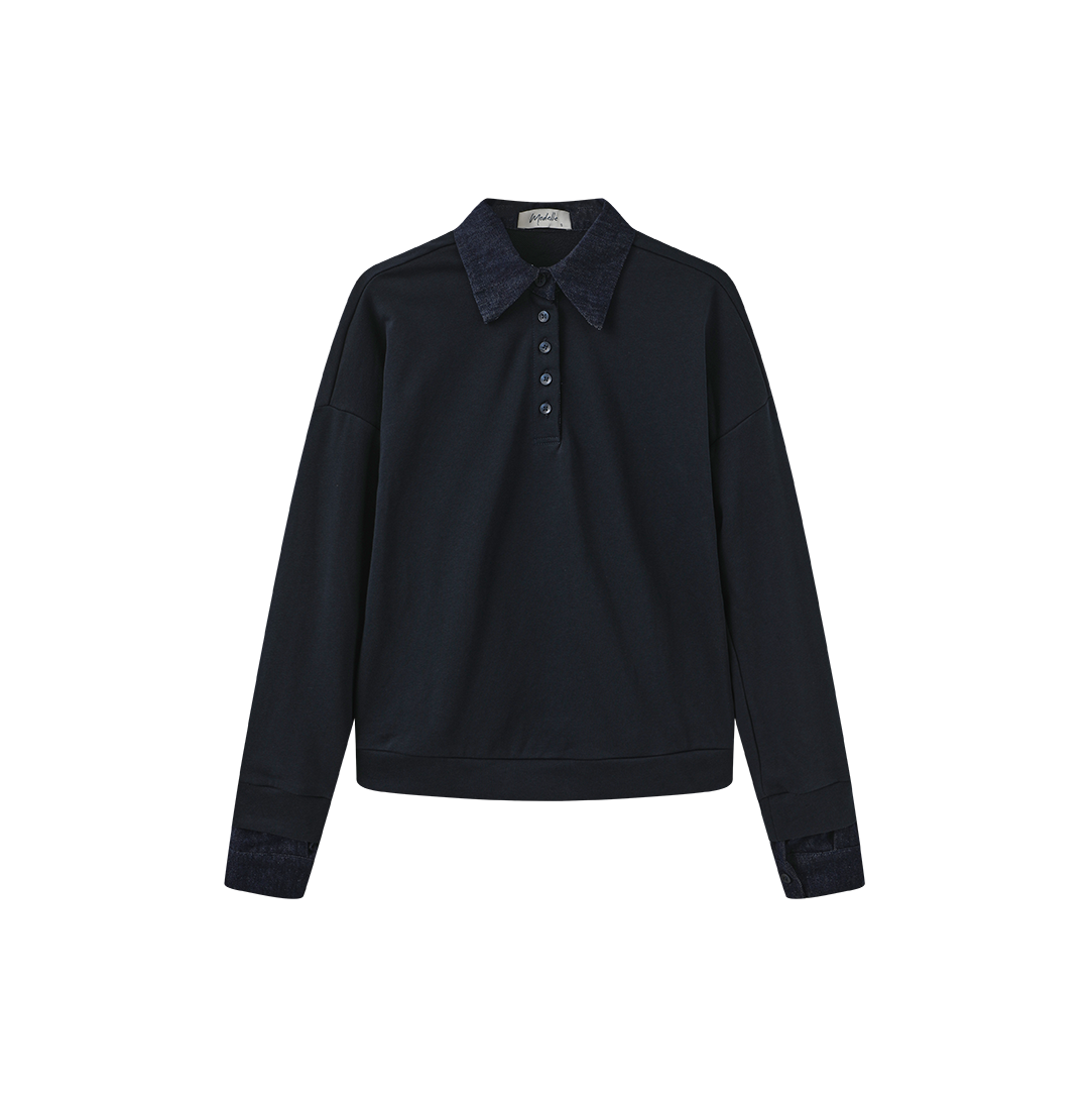 Sally Collared Sweatshirt