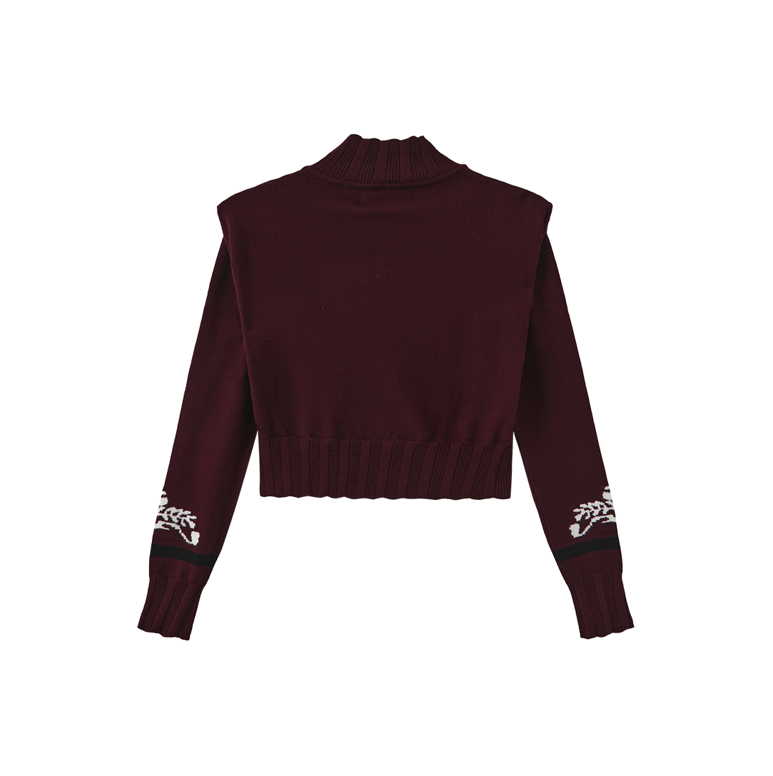 Crest Knit Turtleneck Sweater