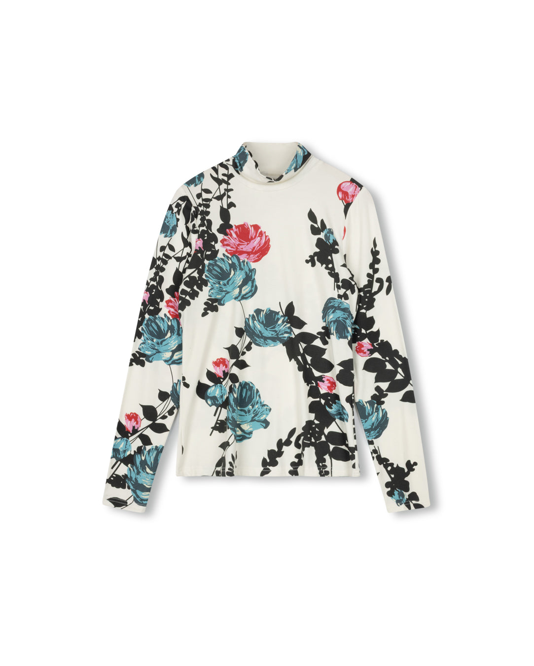 Printed Model Turtleneck