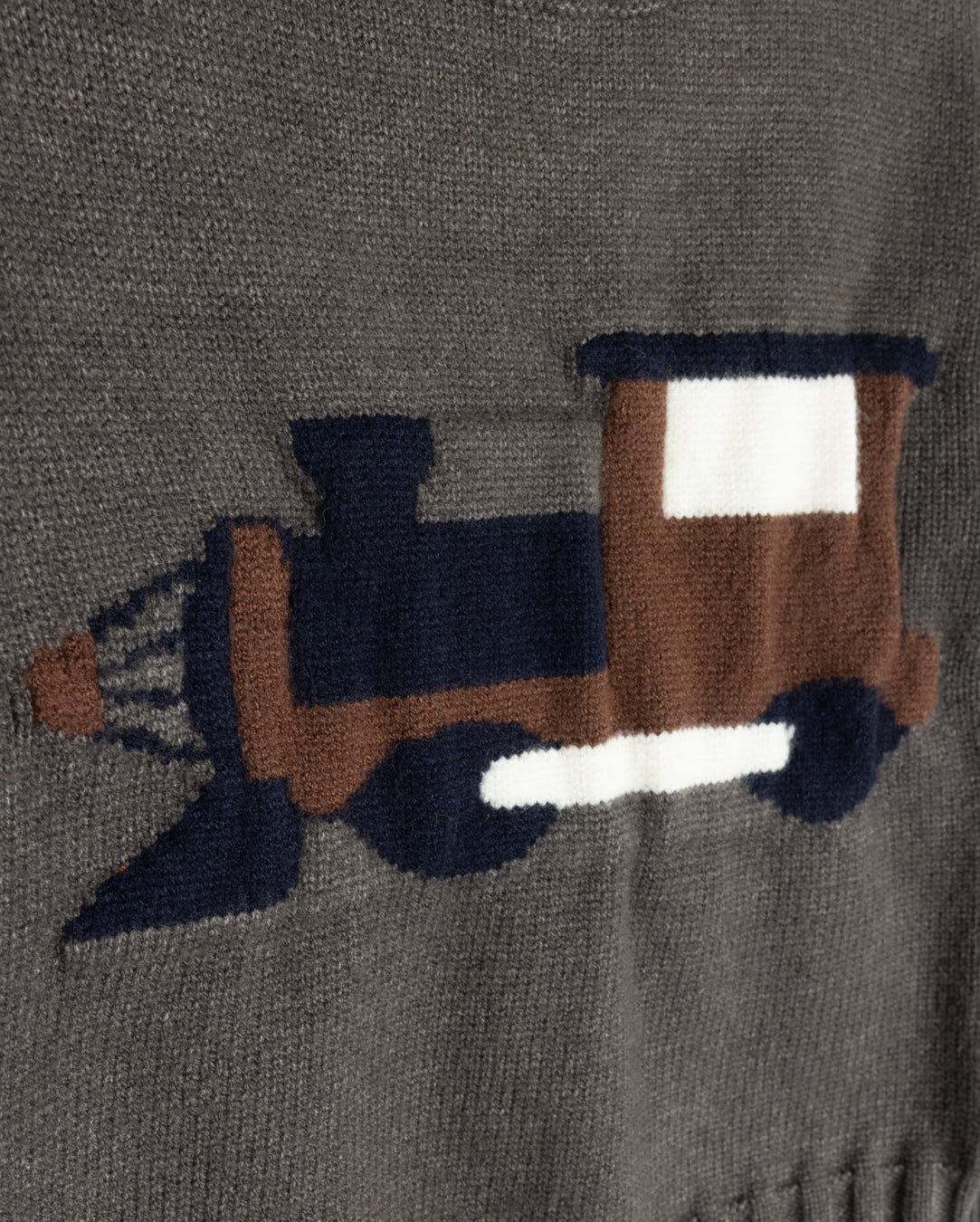 Arlin Train Print Sweater Set C-22355