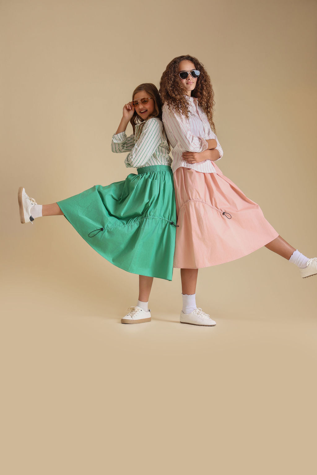 Sketch Pinstriped Embroidered Blouse