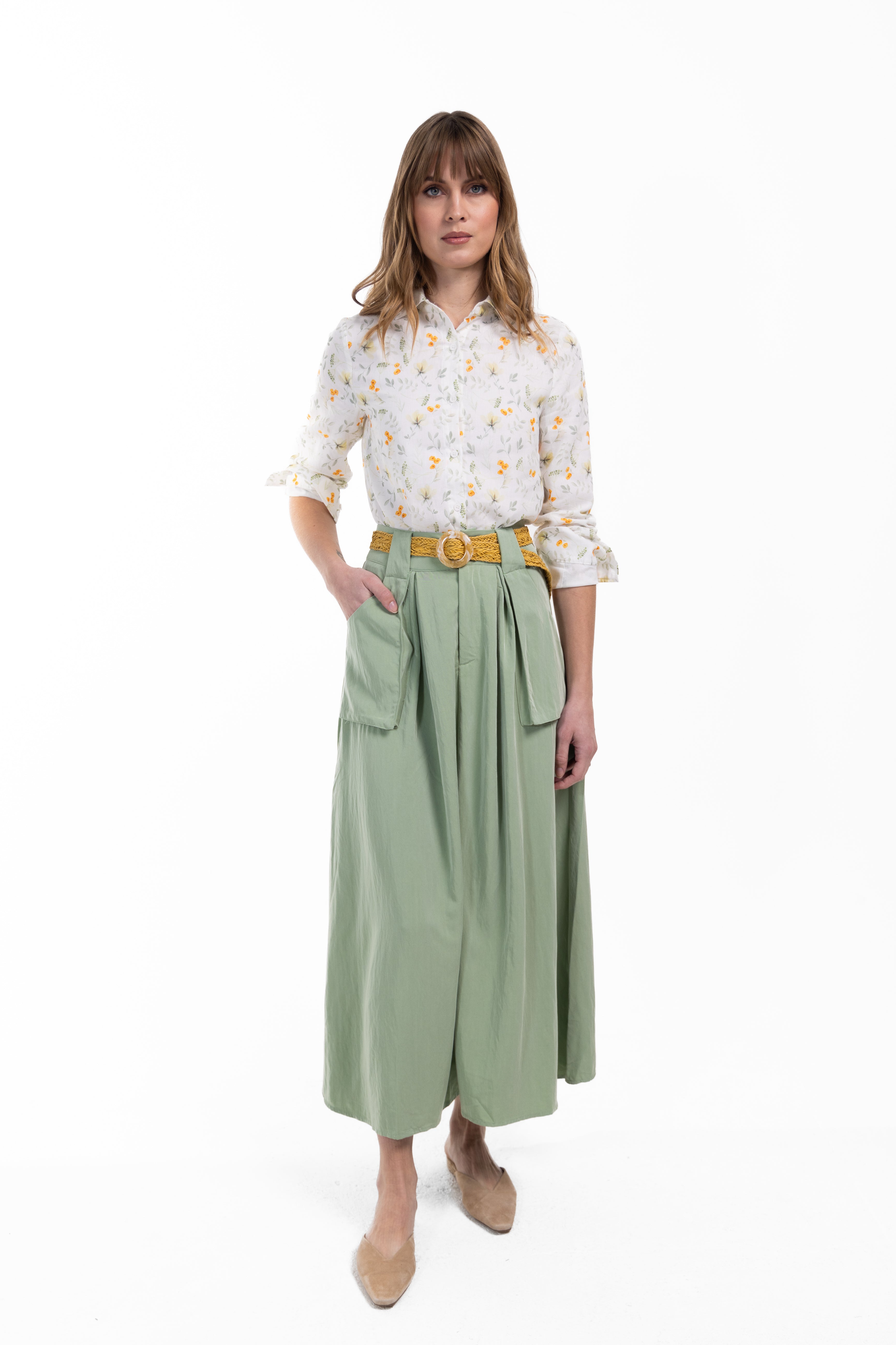 Printed Floral Blouse - Junees