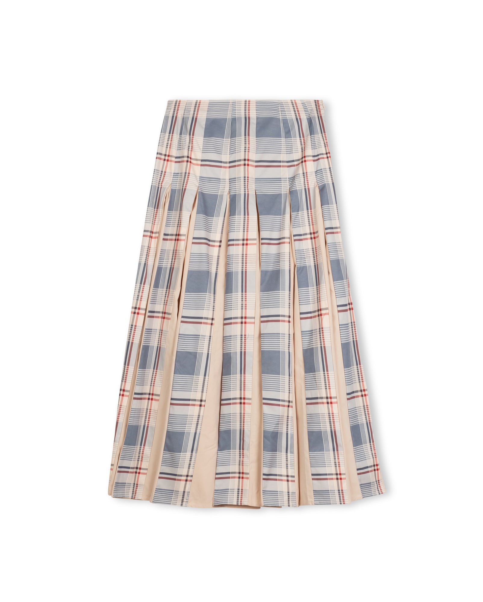Tal Plaid Invert Pleat Skirt - Junees