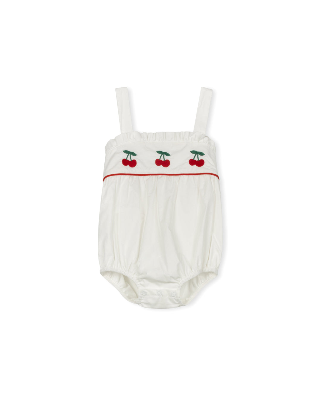 Tessa Embroidered Cherry Romper