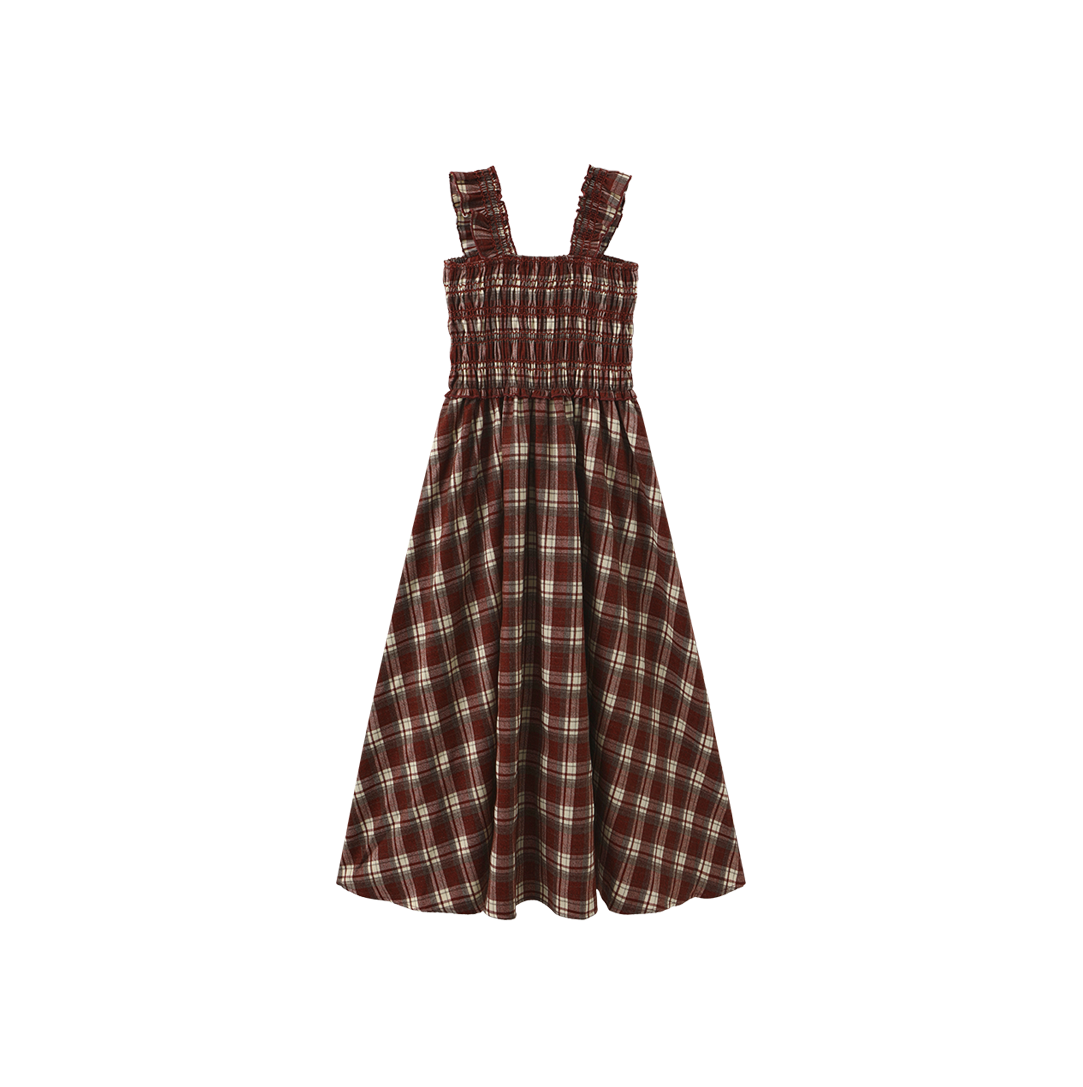 Smocking Chest Poplin Jumper