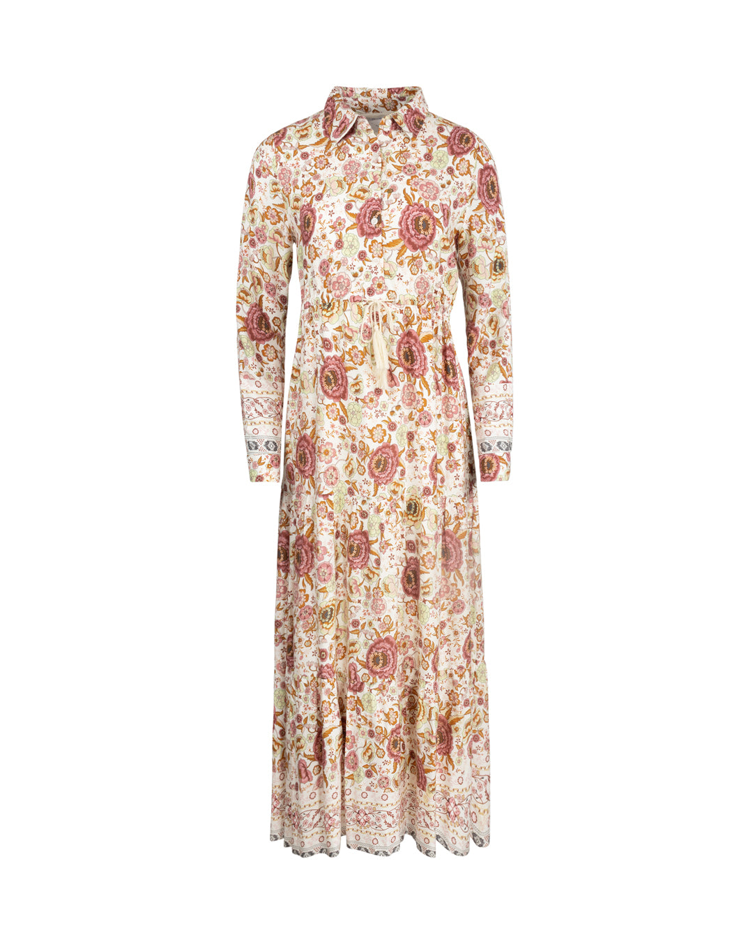 Ombre Striping Tiered Dress