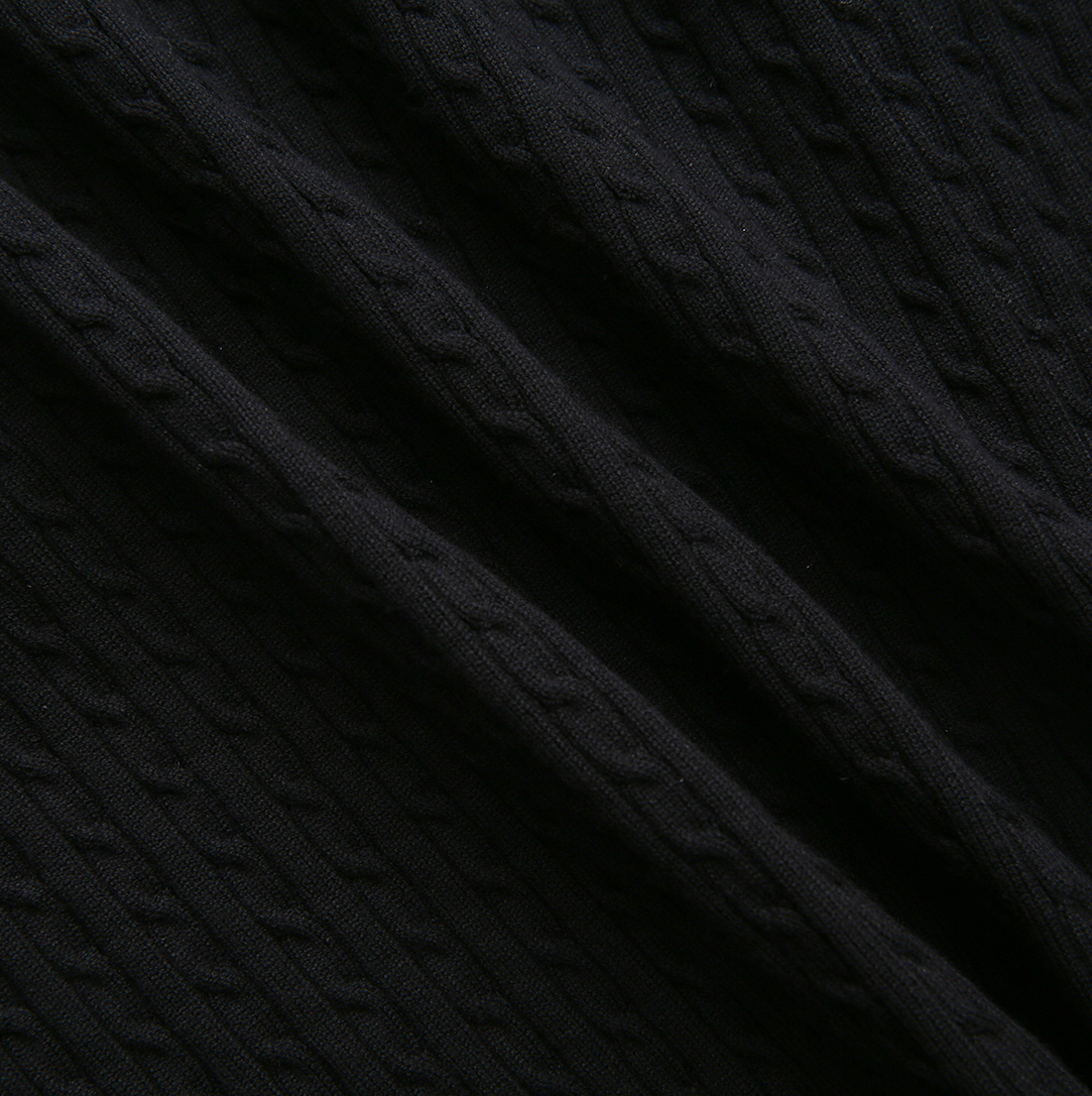 Button Down Cable Knit Cardigan