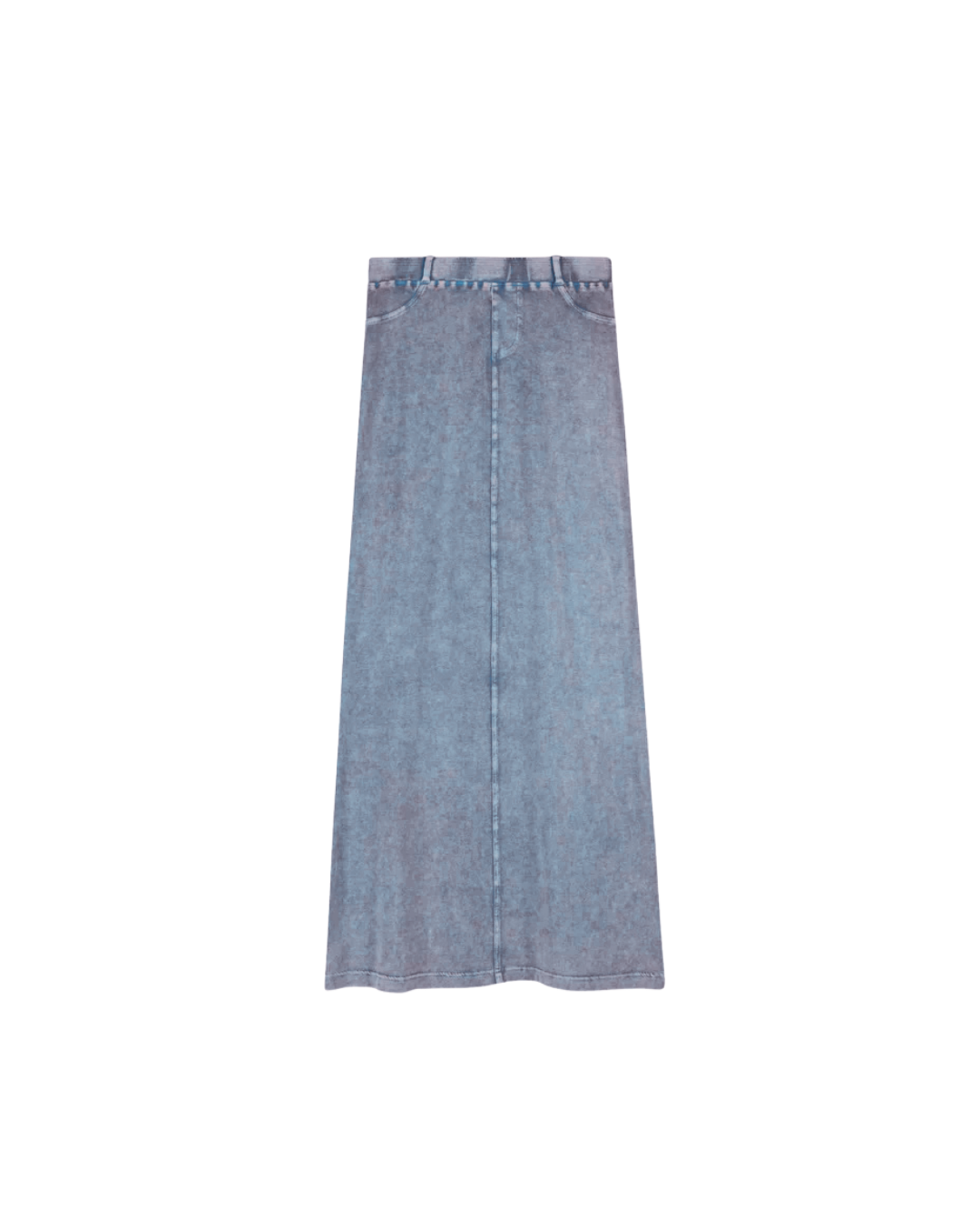 Denim Washed Straight Skirt
