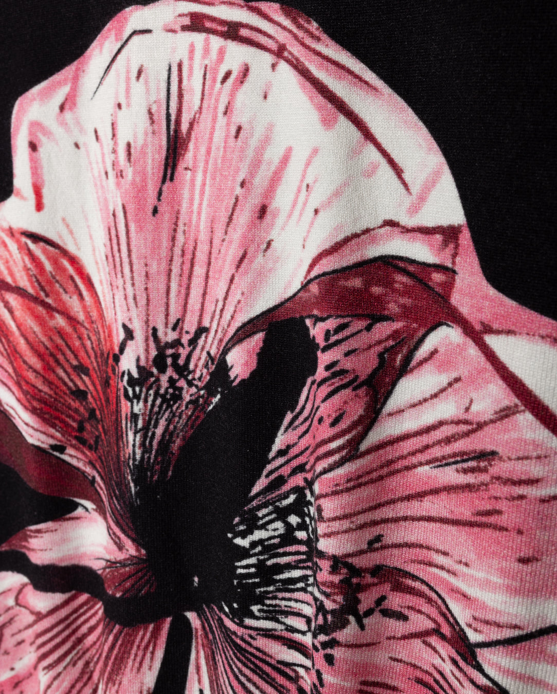 Flower Printed Sweater W-22397