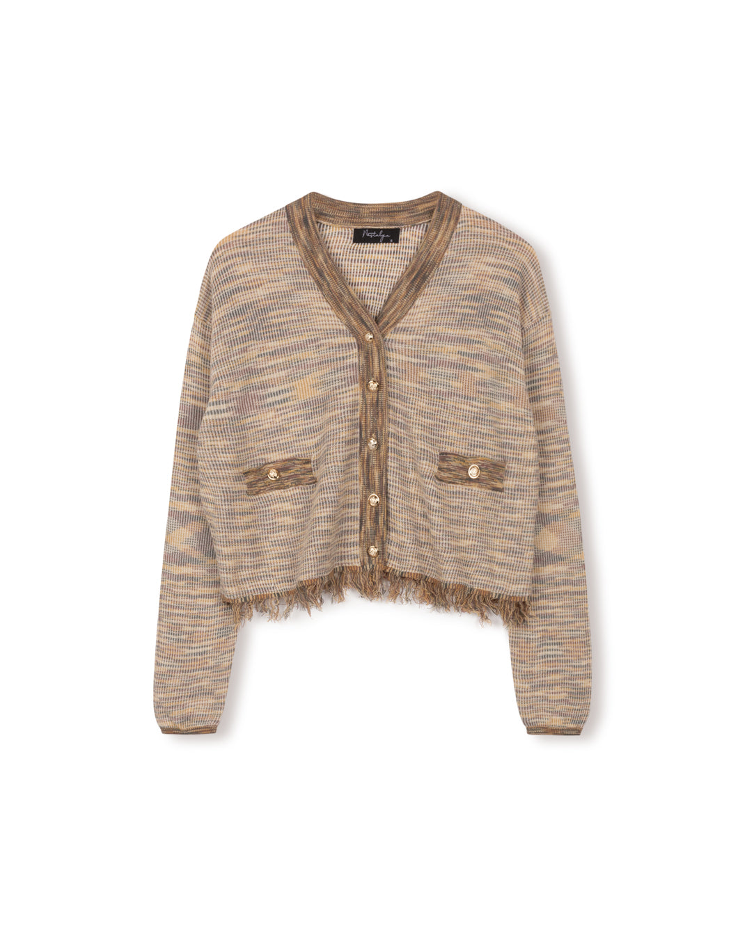 Colorful Crop Cardigan W-17318