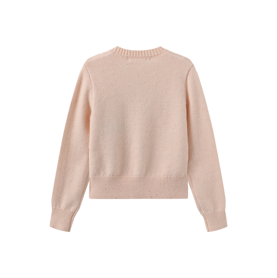 Marled Knit Tulip Cardigan