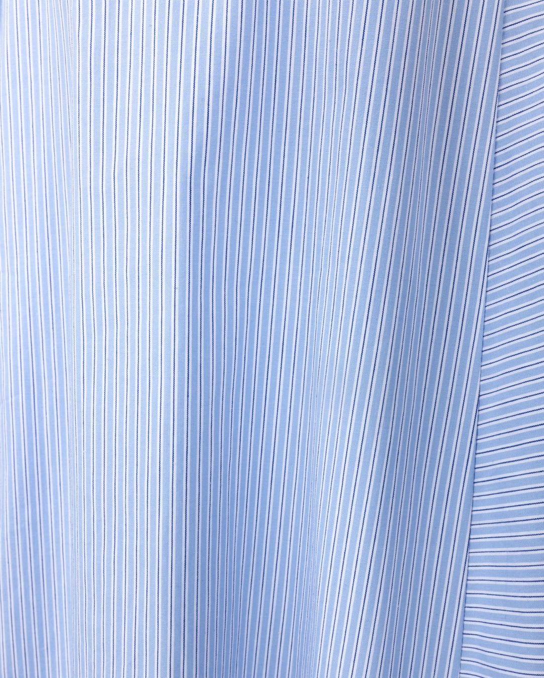 Poplin Striped Twist Neck Belted Dress