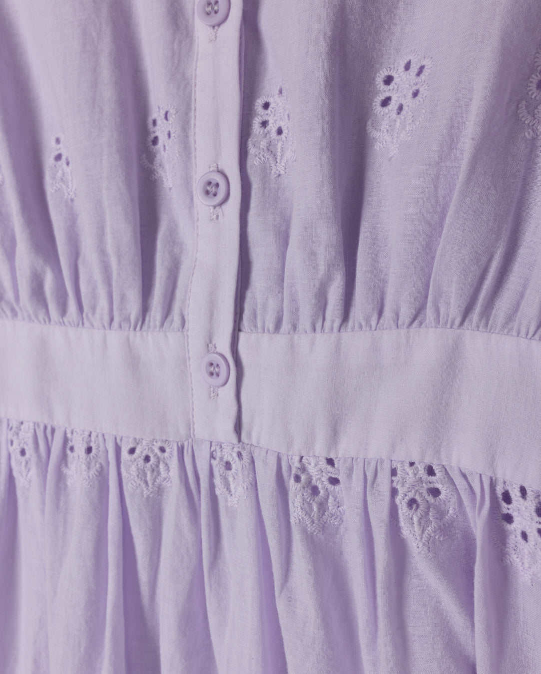 Oliver Eyelet Sleeveless Collared Dress