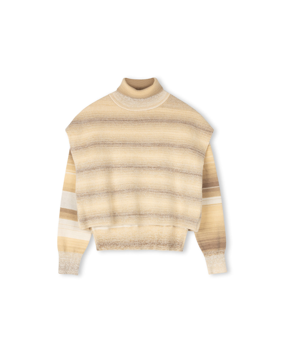 Vest Overlay Turtleneck