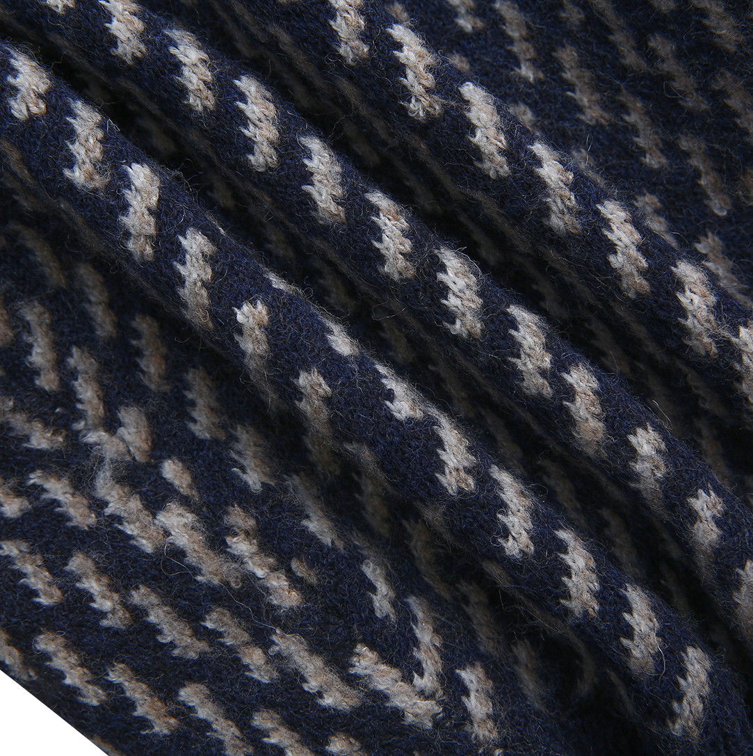Print Squiggle Knit Sweater