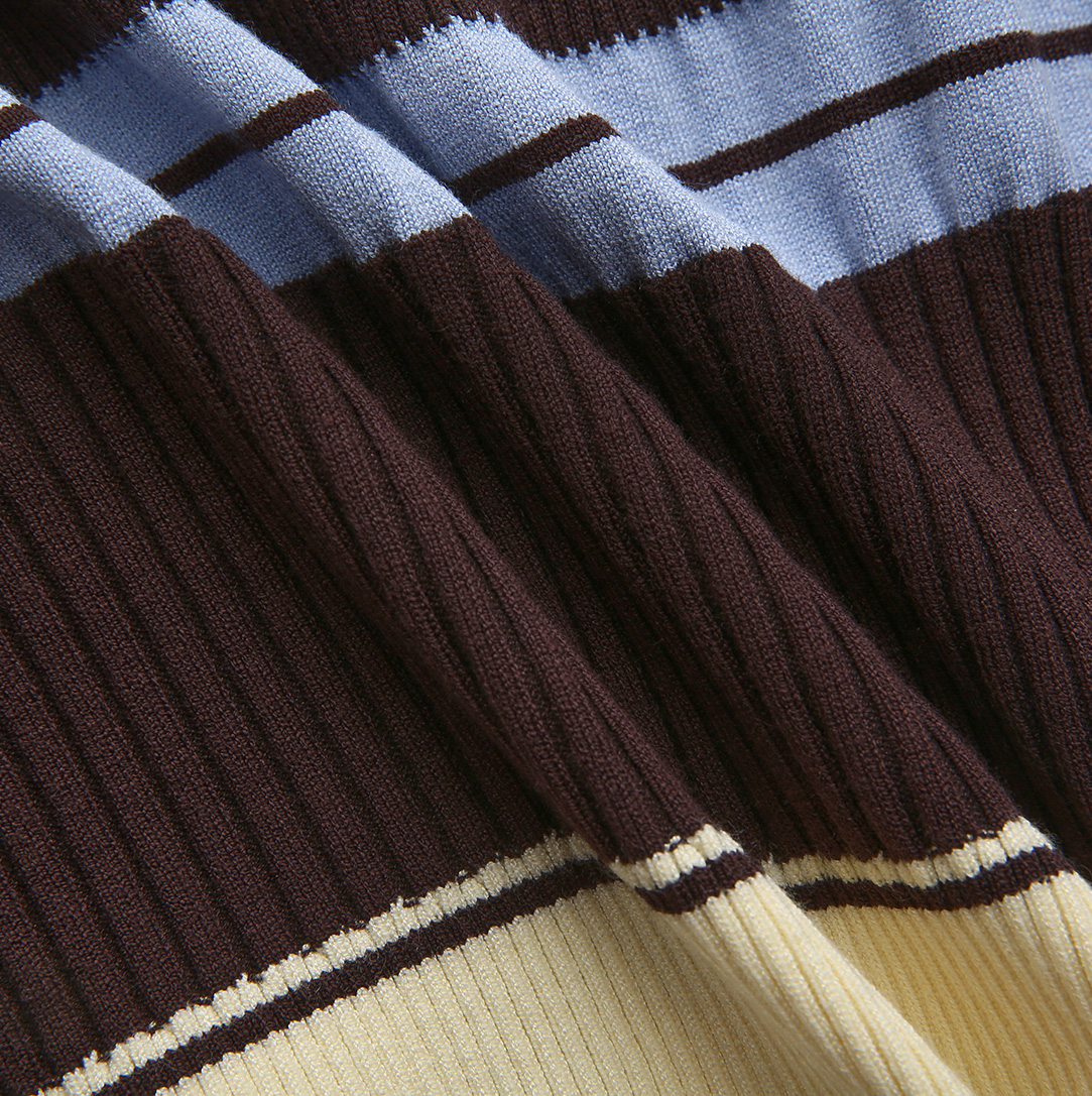 Ribbed Knit Stripe Top