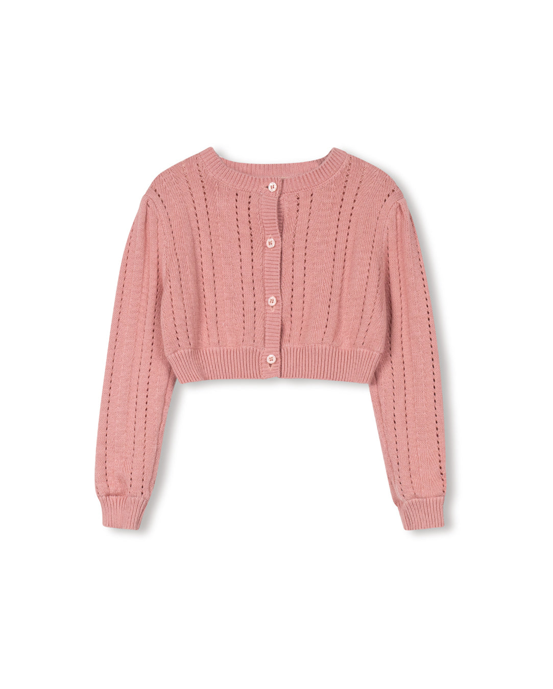 Rose Printed Pointelle Cardigan