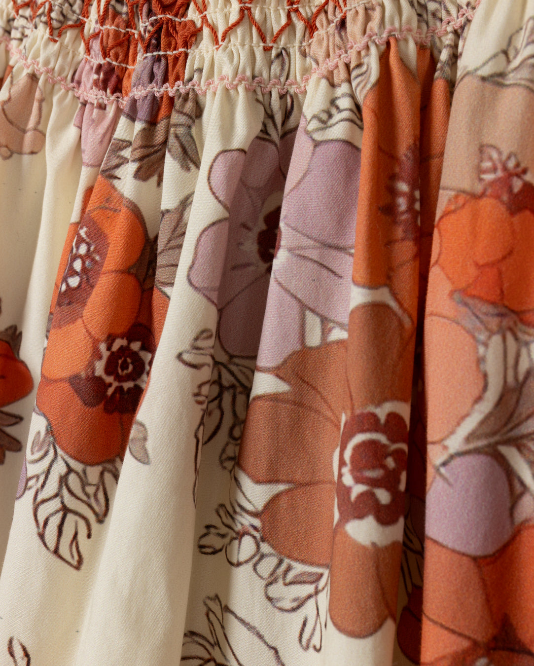 Ellis Floral Smocked Neck dress