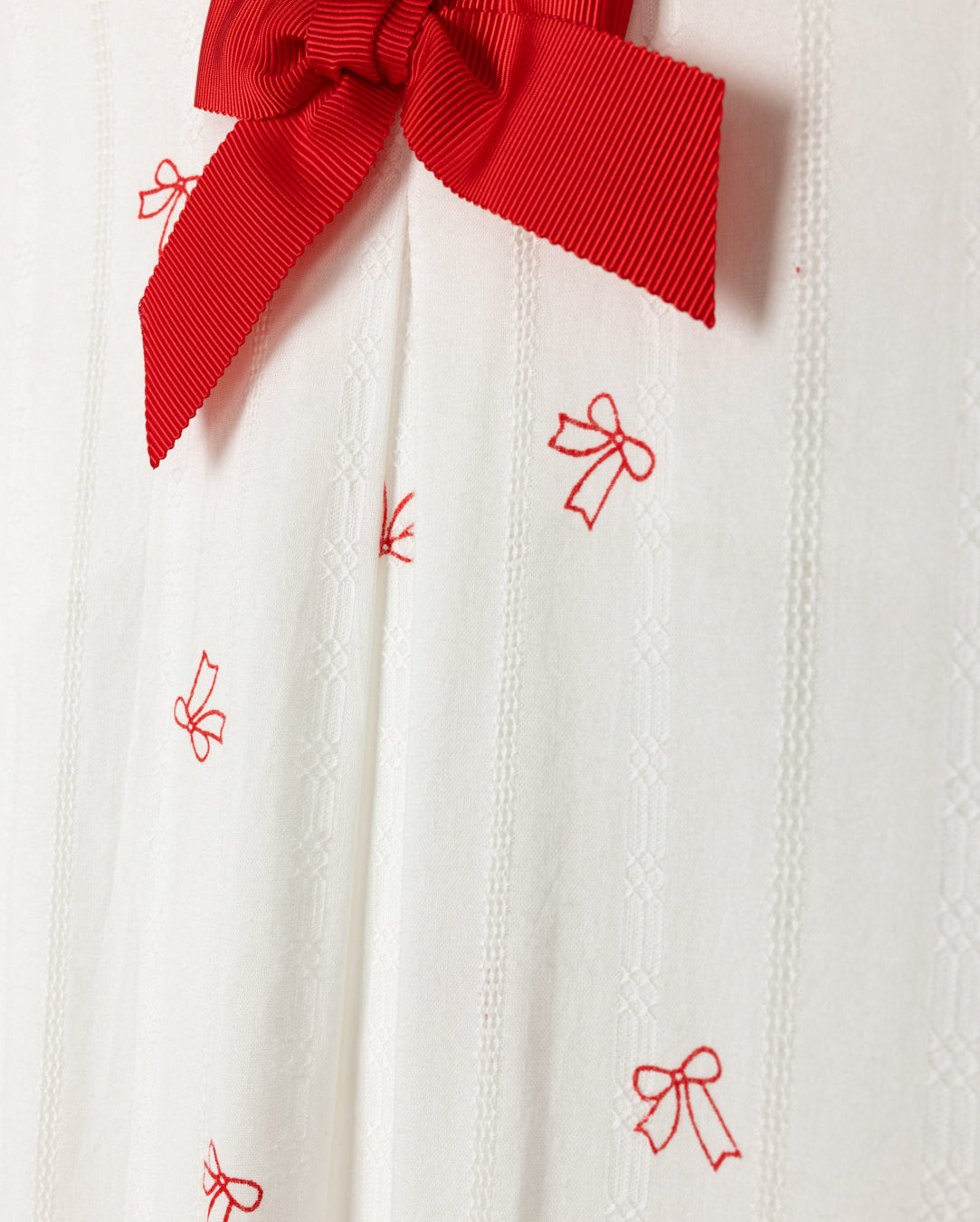 Textured Bow Printed Jumper