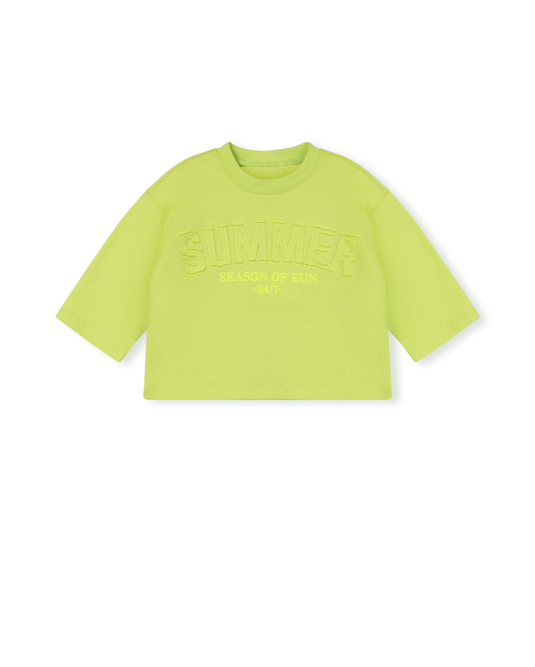 Donny Self Fabric Detailed Tee - Junees