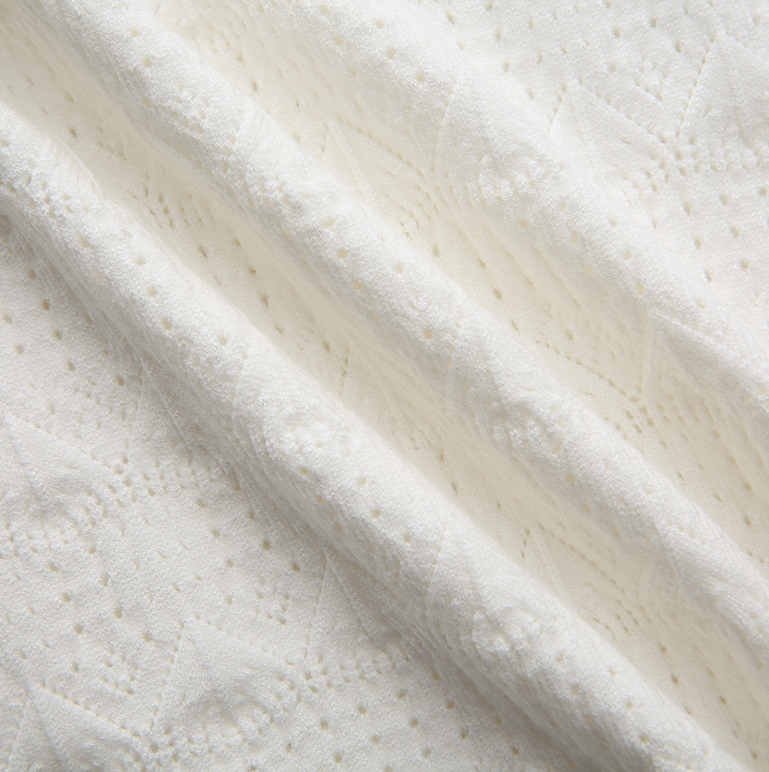Pointelle Ruffle Sweater