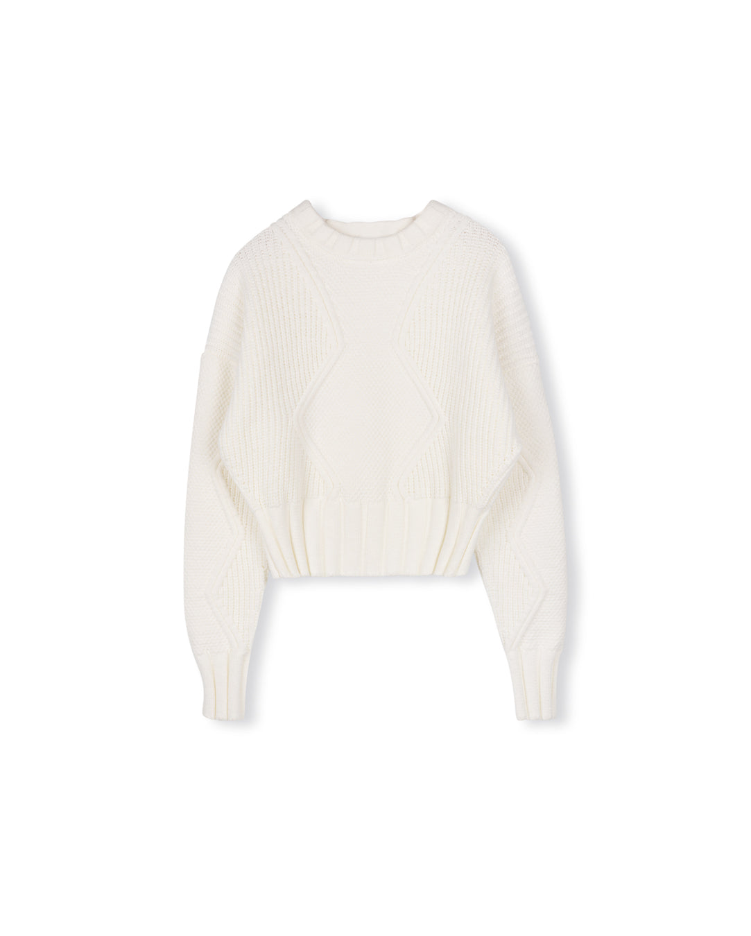 Chunky Knit Zigzag Sweater W-22550