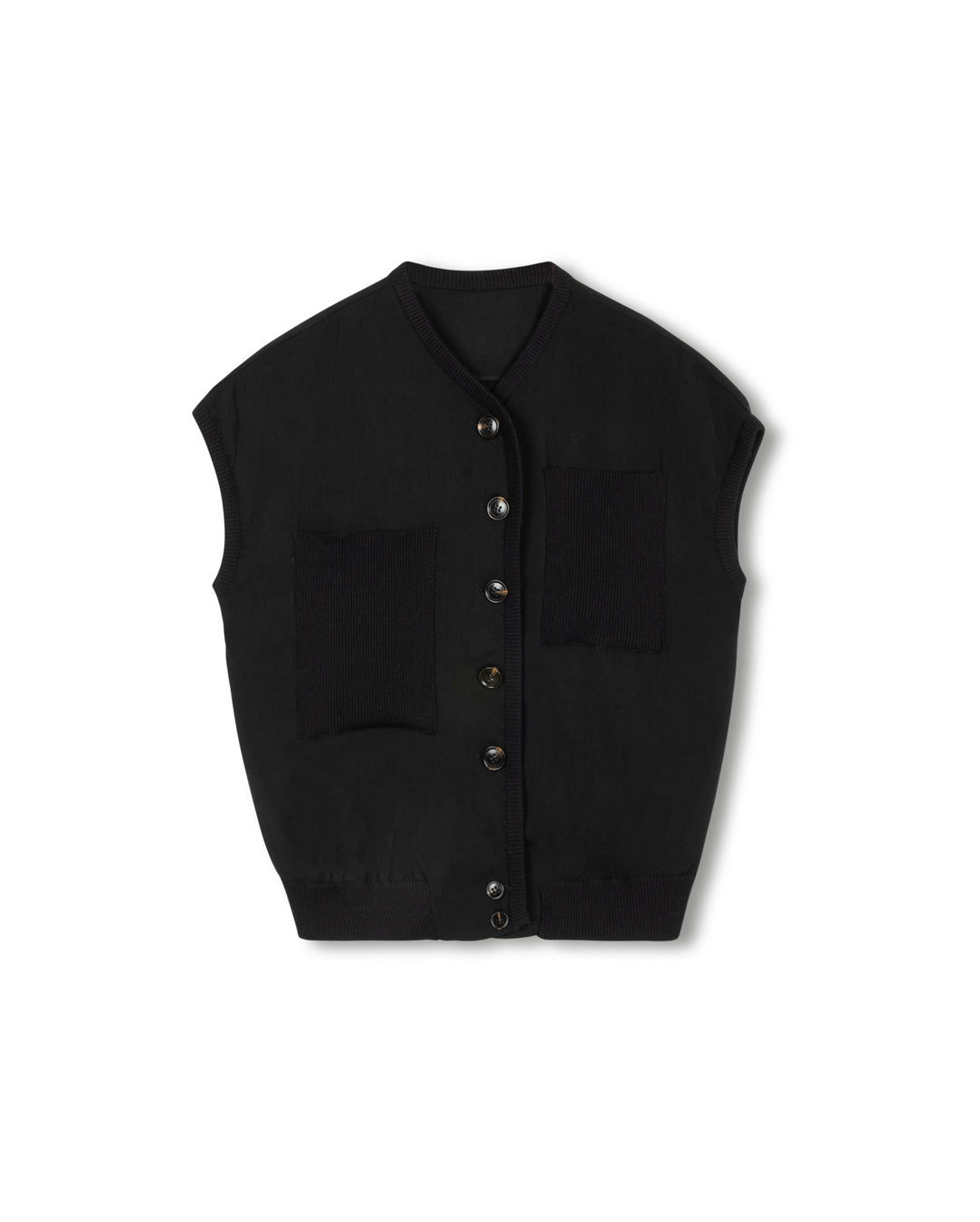 Loha Trimmed Knit Vest