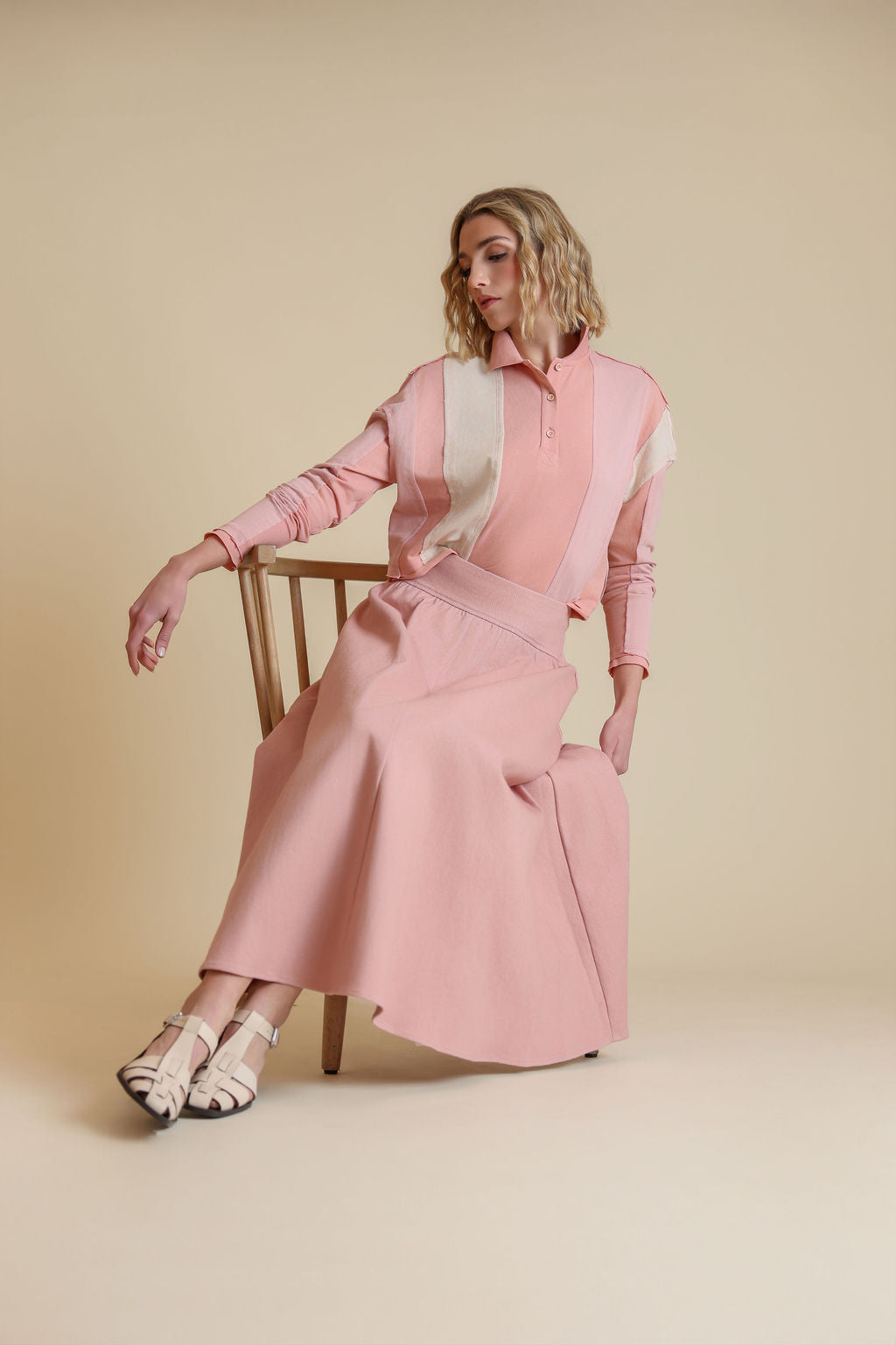 Denim Flared Skirt - Junees