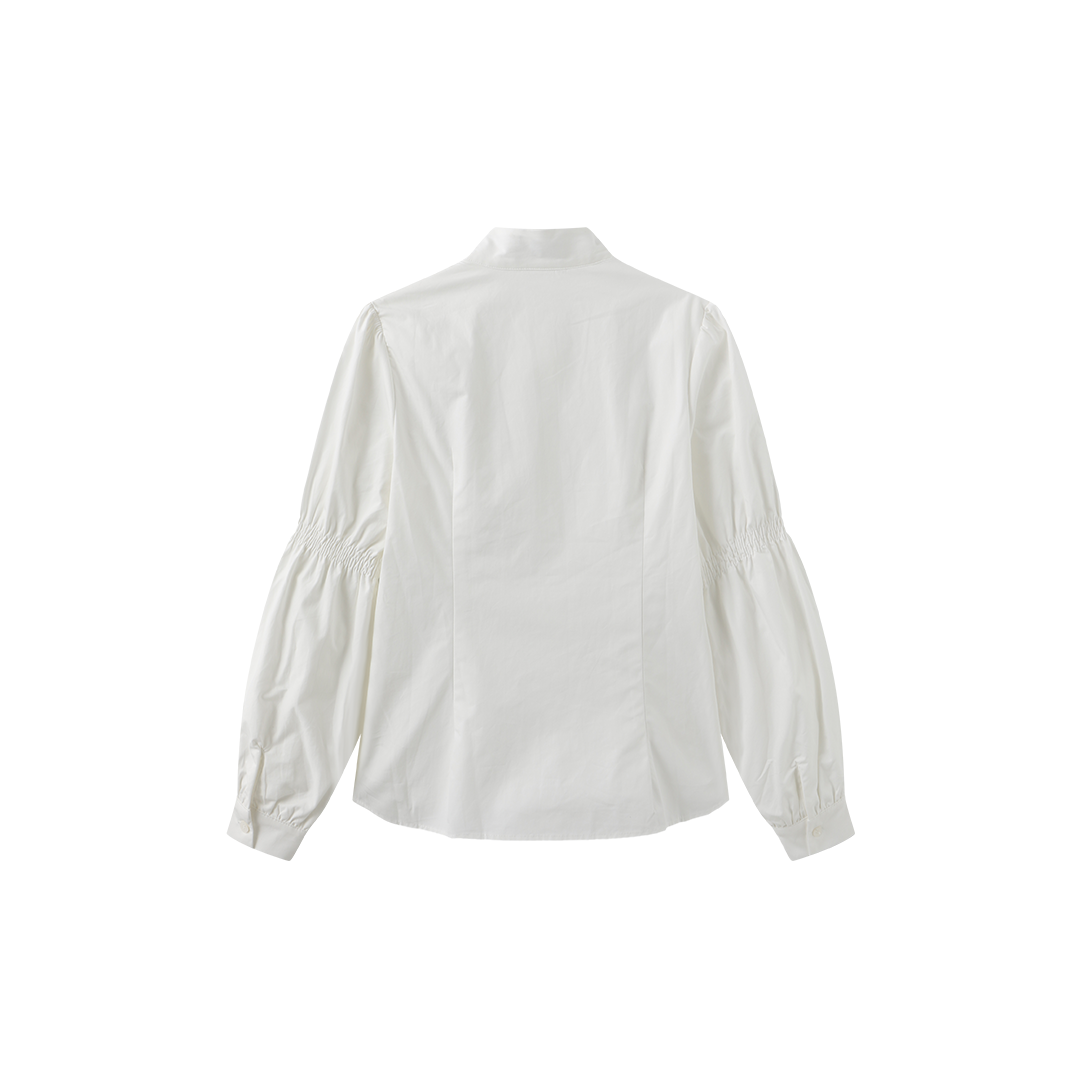 Bubble Sleeve String Blouse