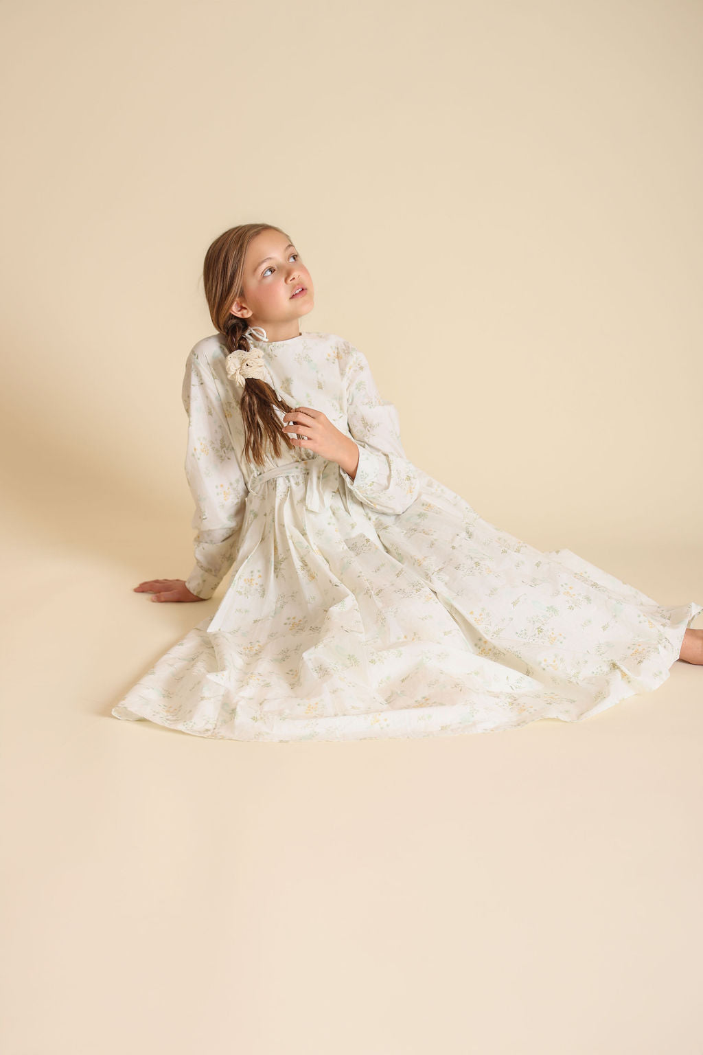 Checked Pleated Detailed Dress