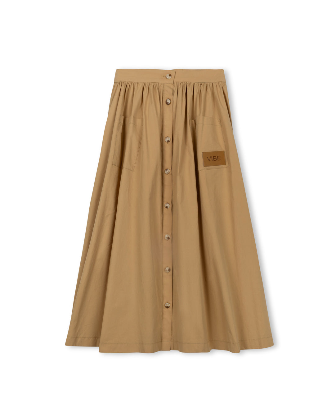Cargo Pocket Button Down Midi Skirt