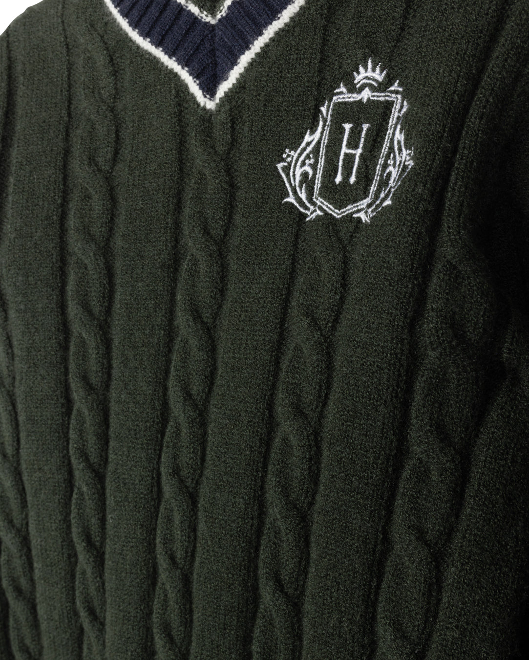 Chunky Cable Knit Patch Sweater Set C-23072