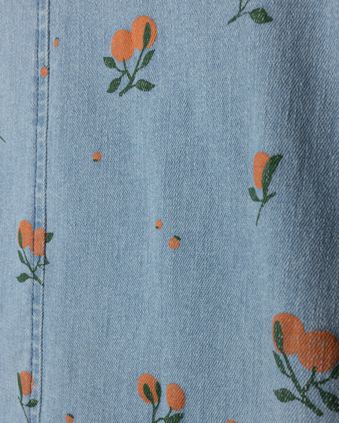 Fruit Printed Denim Jumper