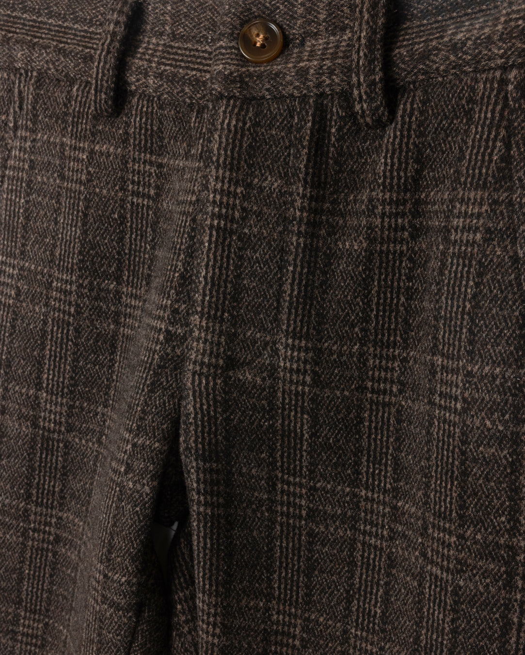 Herringbone Plaid Stretch Pants