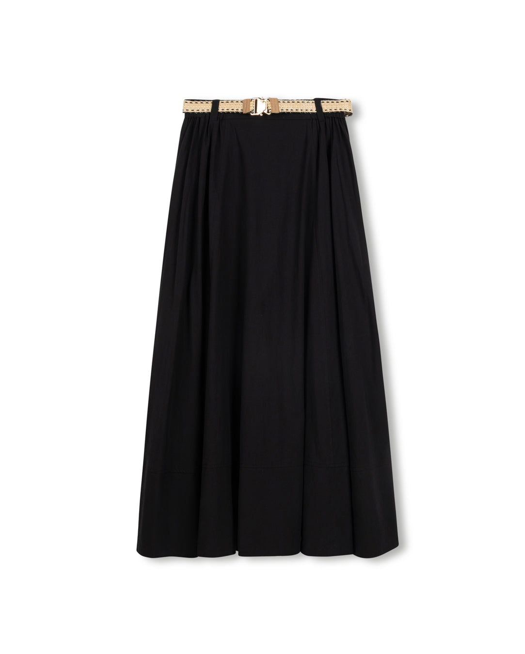 Poplin Belted Panel Skirt - Junees