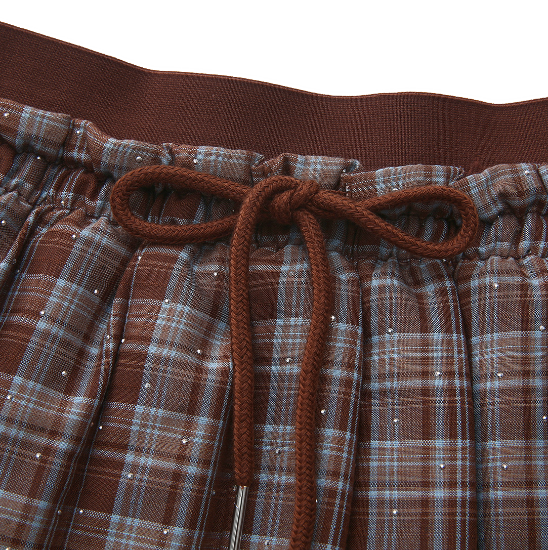 Elastic Wool Pleat Skirt