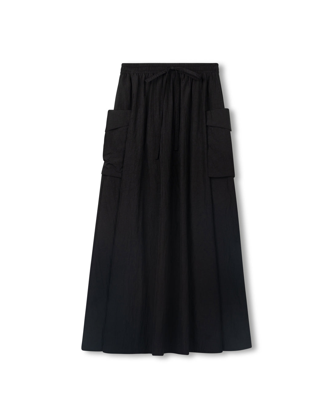 Raincoat Cargo Maxi Skirt