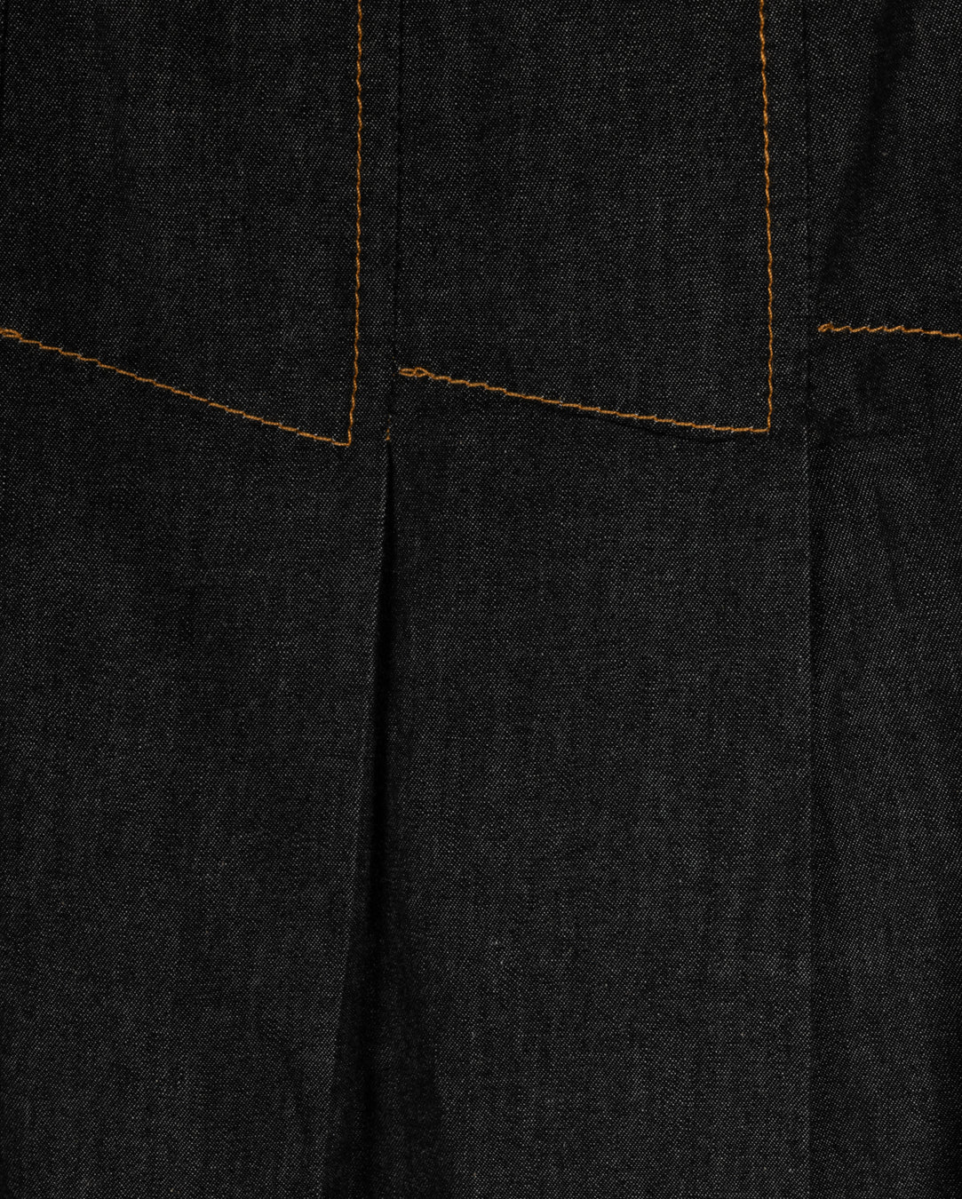 Denim Pleated Seam Detailed Skirt - Junees