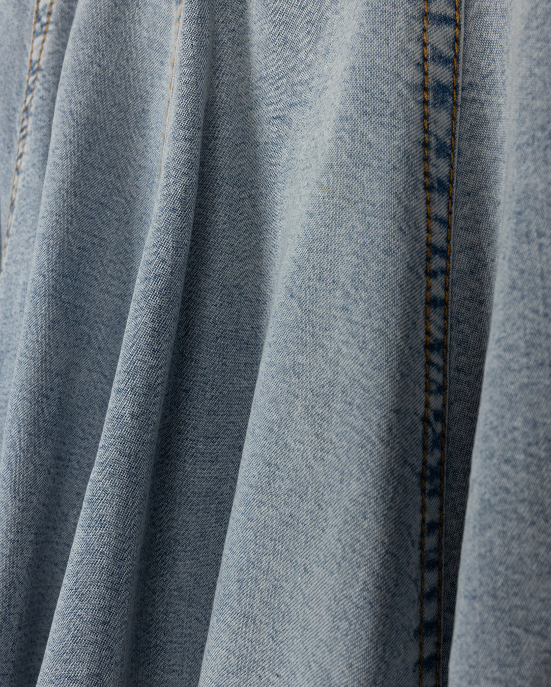 Flare Denim Paneled Skirt - Junees