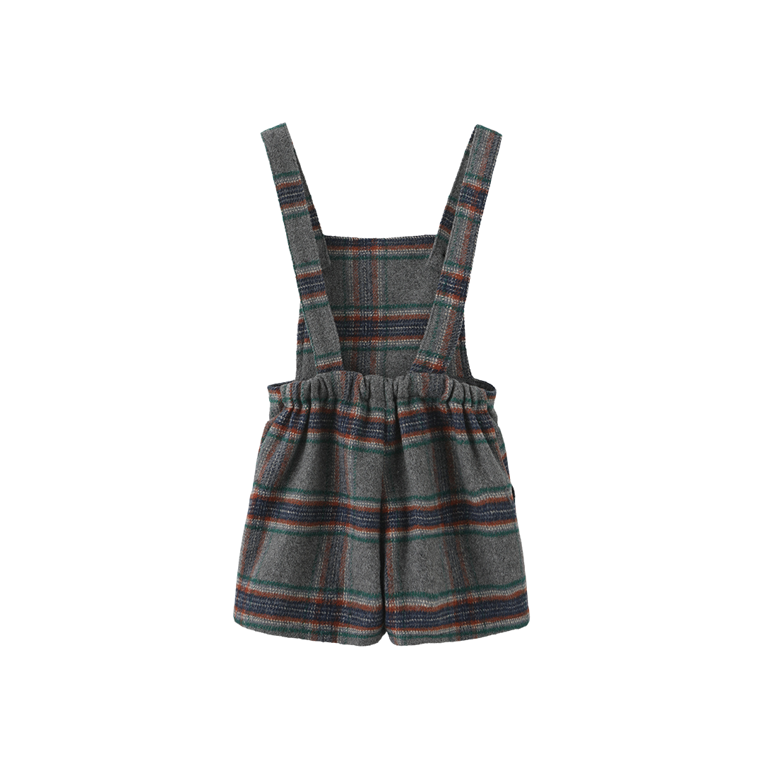 Fink Plaid Overalls