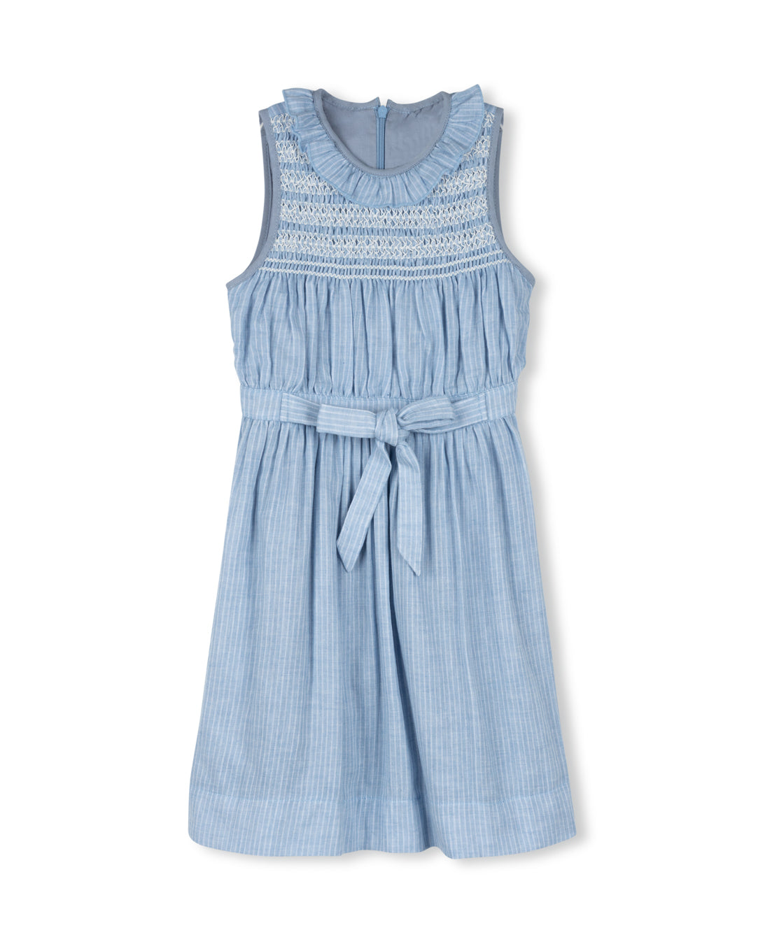 Martine Smocked Top Striped Waisted Dress