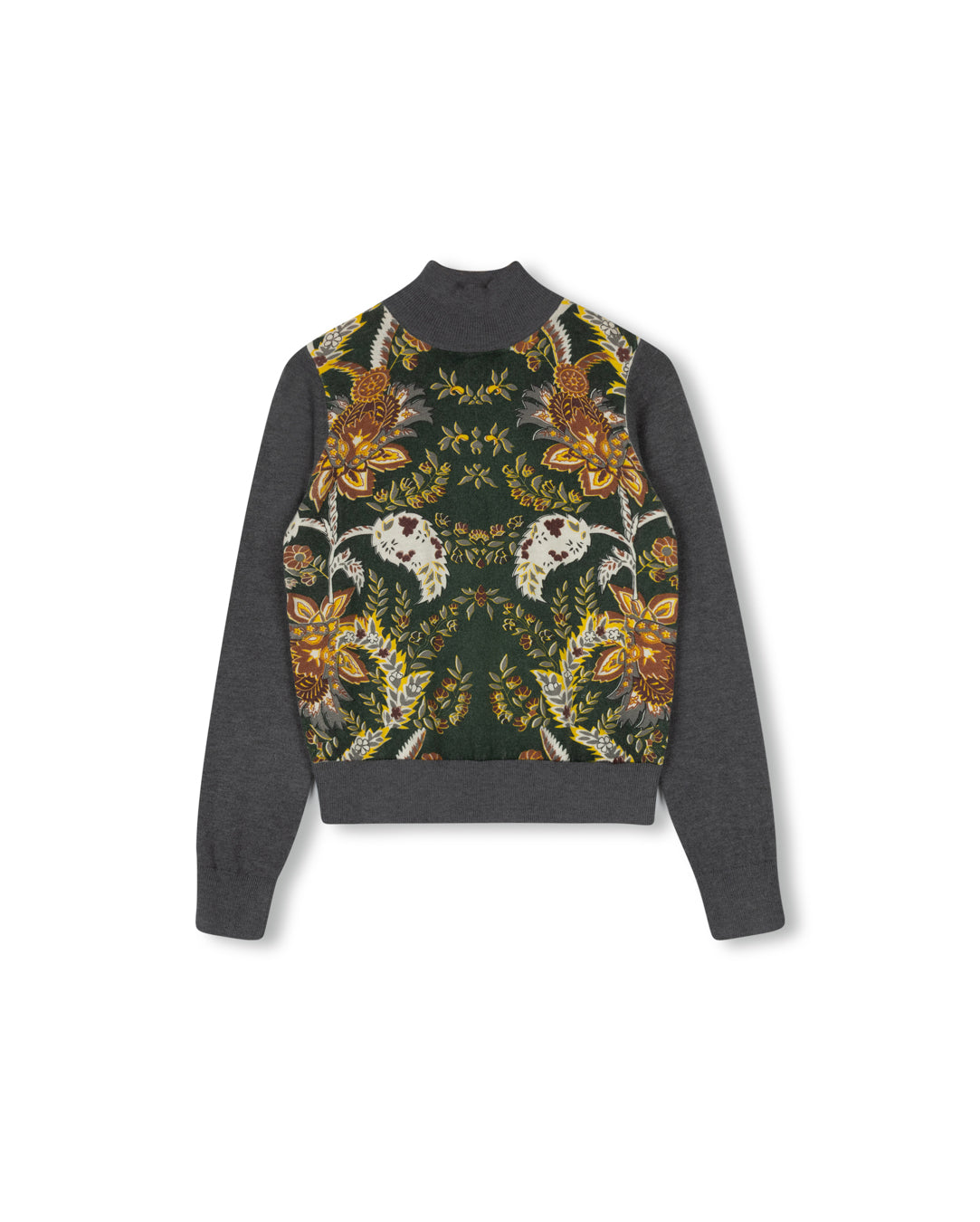 Center Printed Knit Turtleneck