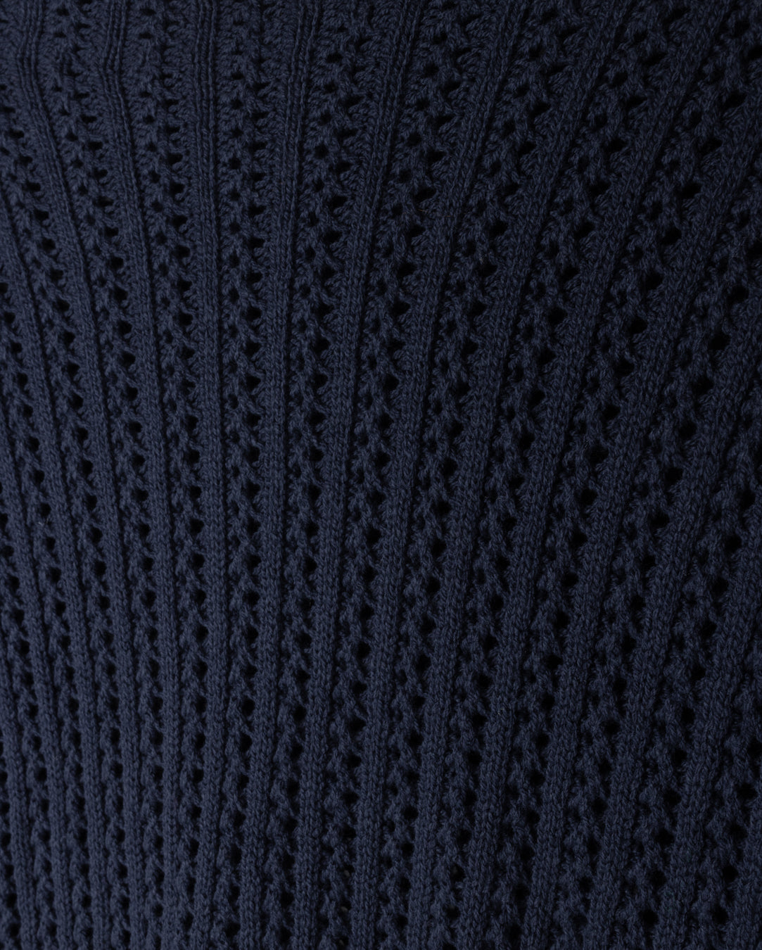 Ribbed Pointelle Dolmen Sleeve Sweater W-20658