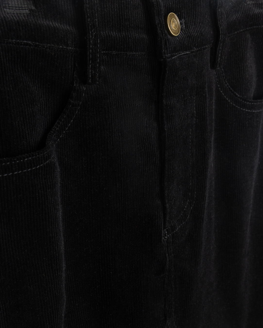 Faint Corduroy Fringe Hem Skirt