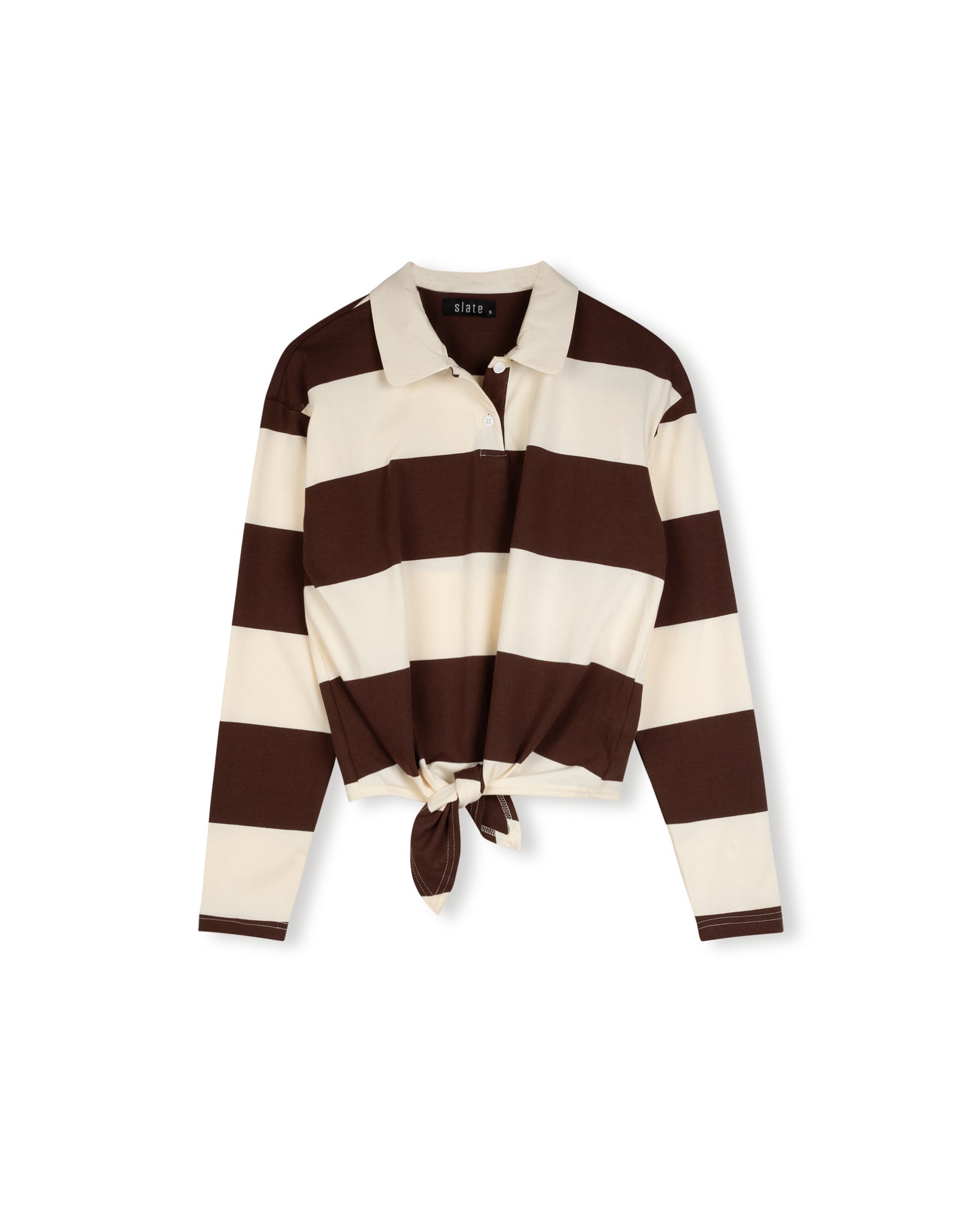 Striped Tie Polo - Junees