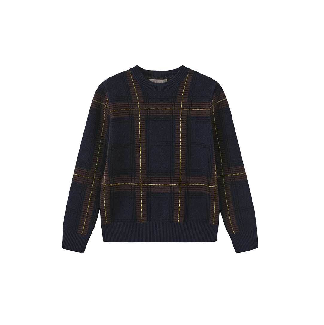 Lino Plaid Knit Sweater