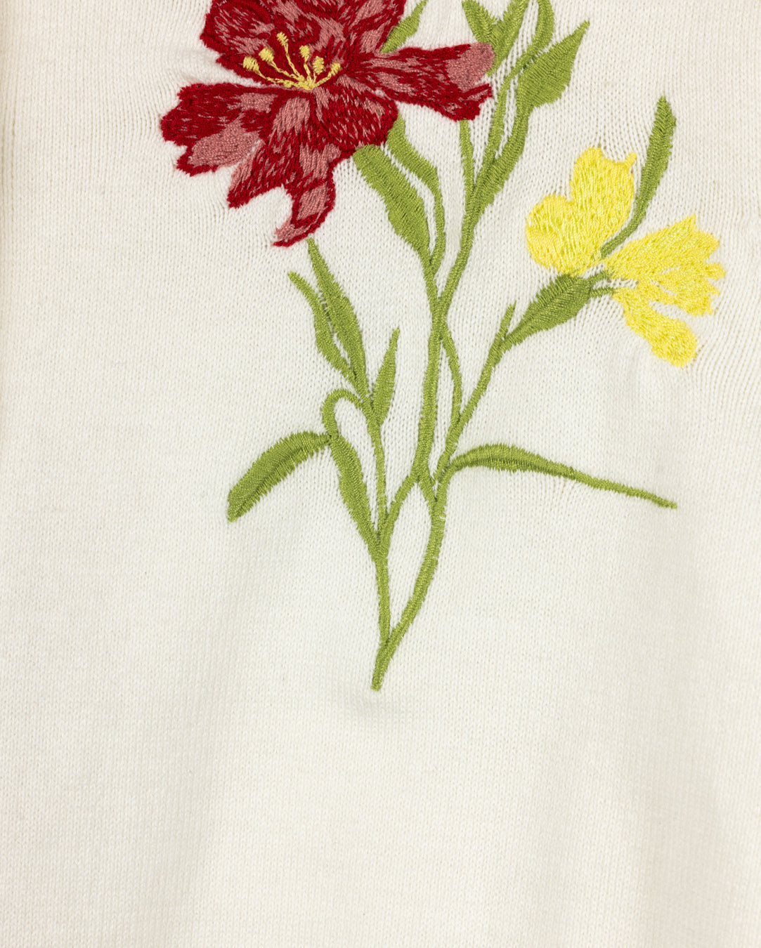 Yanny Floral Knit Cardigan