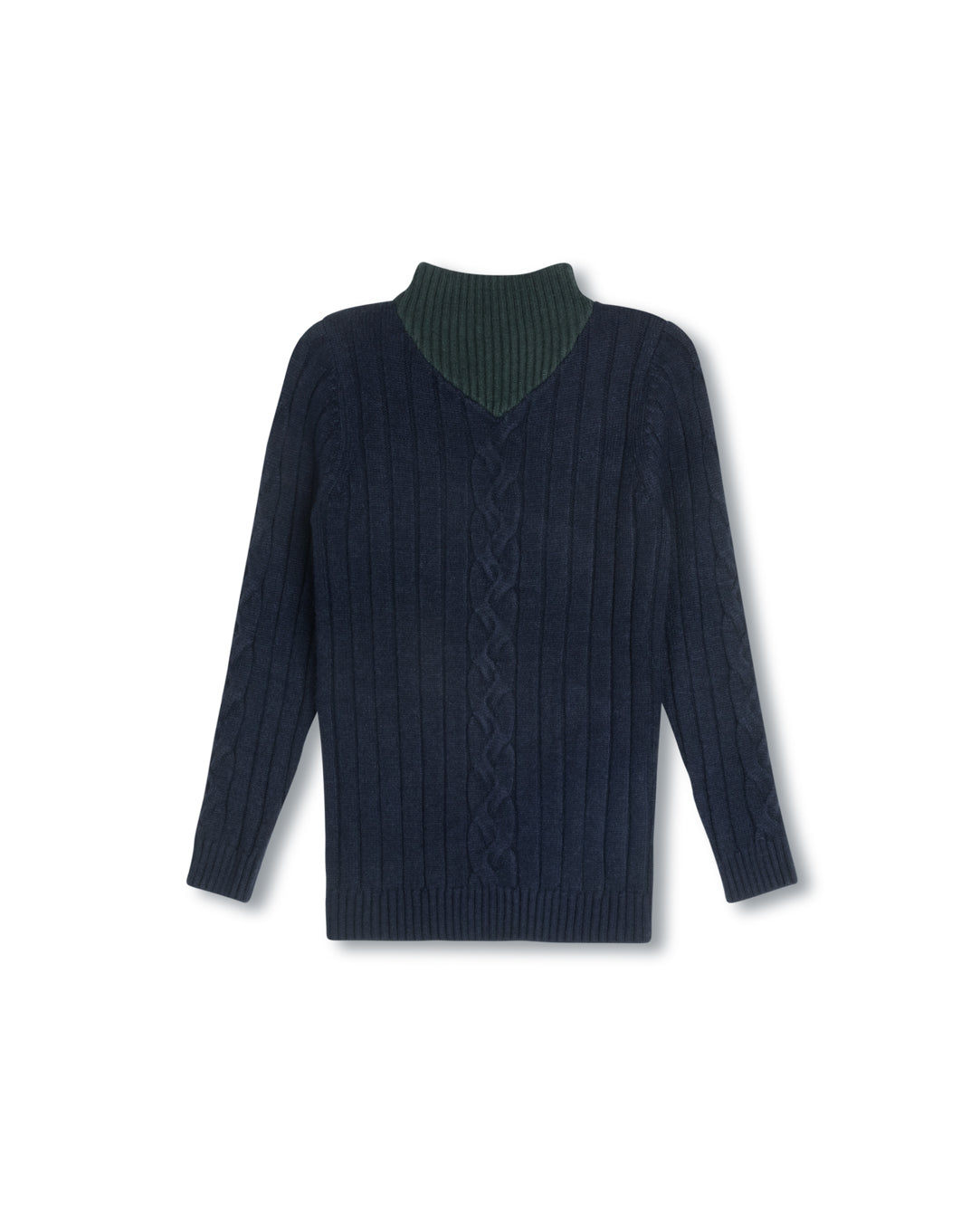 Thick Center Cable Knit Sweater